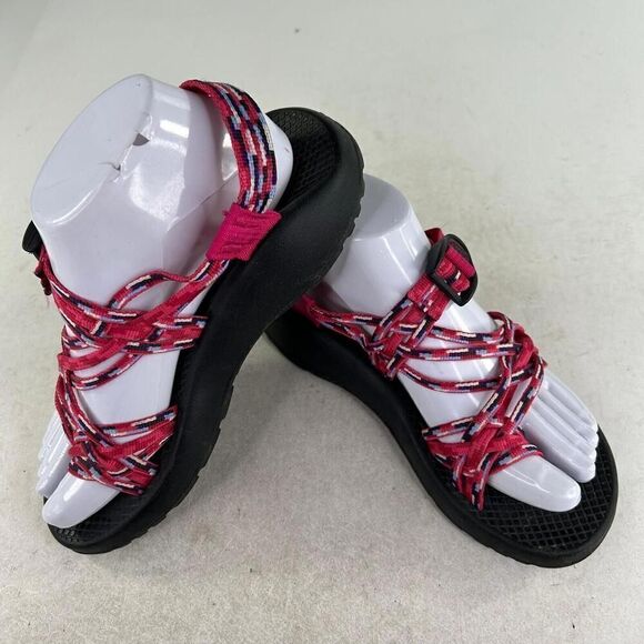 Chaco Women's ZX3 Multi Strap sandals US 7 Pink Hiking shoes Toe loop - Picture 3 of 10